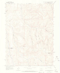 East Evacuation Creek 1964 topographic map preview