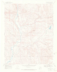Chimney Rock 1968 topographic map thumbnail
