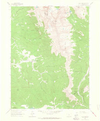 Clark Peak 1962 topographic map thumbnail