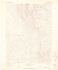 Clark Peak 1962 topographic map thumbnail