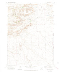 Chalk Bluffs East 1972 topographic map thumbnail