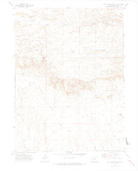 Chalk Bluffs West 1972 topographic map thumbnail