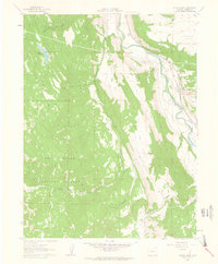 Cattle Creek 1961 topographic map thumbnail