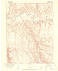 Cebolla 1954 topographic map thumbnail