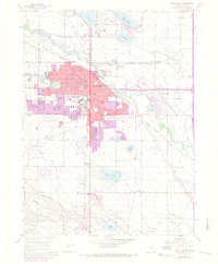 Fort Collins 1960 topographic map thumbnail