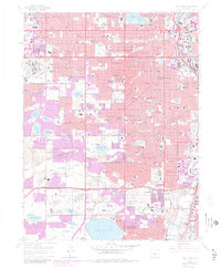 Fort Logan 1965 topographic map thumbnail