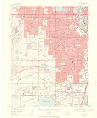 Fort Logan 1957 topographic map thumbnail