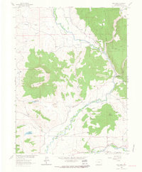 Mad Creek 1962 topographic map thumbnail