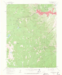 Manitou Springs 1961 topographic map thumbnail