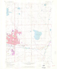 Longmont 1968 topographic map thumbnail