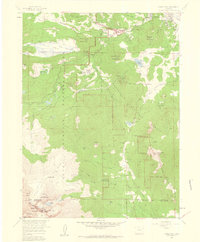Longs Peak 1957 topographic map thumbnail