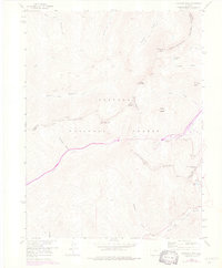 Loveland Pass 1958 topographic map thumbnail