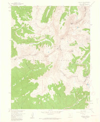 Loveland Pass 1958 topographic map thumbnail