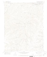 Little Pine Canyon 1971 topographic map thumbnail