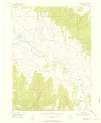 Lodore School 1954 topographic map thumbnail