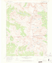 Isolation Peak 1958 topographic map thumbnail