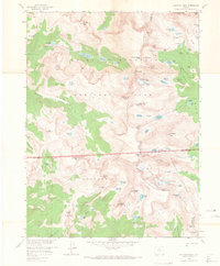 Isolation Peak 1958 topographic map thumbnail