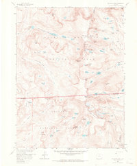 Isolation Peak 1958 topographic map thumbnail
