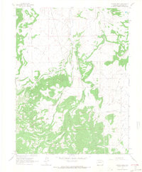 Hunter Mesa 1963 topographic map thumbnail