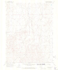 Hunter Mesa 1963 topographic map thumbnail