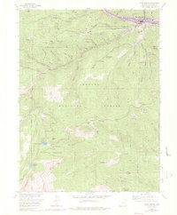 Idaho Springs 1957 topographic map thumbnail