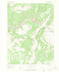 Indian Water Canyon 1962 topographic map thumbnail