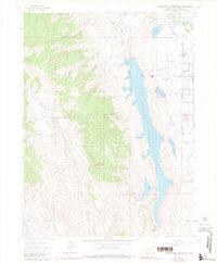 Horsetooth Reservoir 1962 topographic map thumbnail