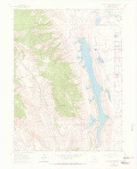 Horsetooth Reservoir 1962 topographic map thumbnail
