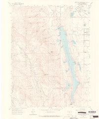 Horsetooth Reservoir 1962 topographic map thumbnail