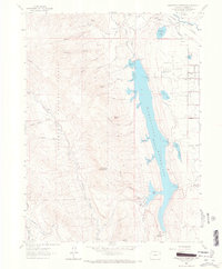Horsetooth Reservoir 1962 topographic map thumbnail