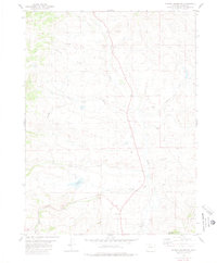 Hinman Reservoir 1980 topographic map thumbnail