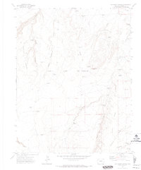 Hog Ranch Canyon 1970 topographic map thumbnail