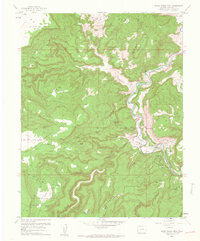 Horse Range Mesa 1960 topographic map thumbnail