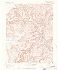 Horse Range Mesa 1960 topographic map thumbnail