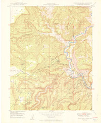 Horse Range Mesa 1950 topographic map thumbnail