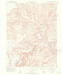 Horse Range Mesa 1948 topographic map thumbnail