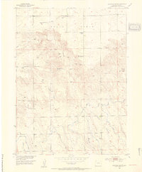 Haystack Butte 1953 topographic map thumbnail