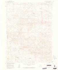 Haystack Gulch 1960 topographic map thumbnail