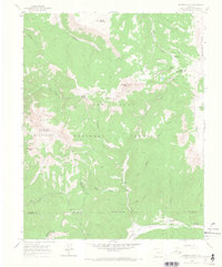 Hermosa Peak 1960 topographic map thumbnail