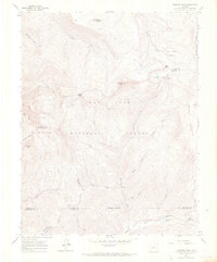 Hermosa Peak 1960 topographic map thumbnail