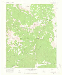 Hermosa Peak 1960 topographic map thumbnail