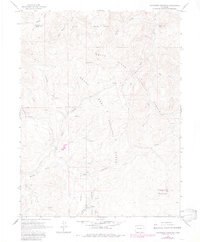Hightower Mountain 1963 topographic map thumbnail