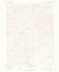 Hightower Mountain 1963 topographic map thumbnail