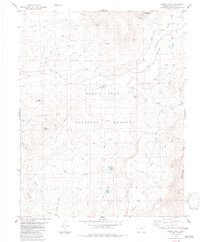 Harris Lake 1984 topographic map thumbnail