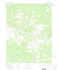 Hayden Gulch 1971 topographic map thumbnail