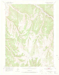 Greasewood Gulch 1952 topographic map thumbnail