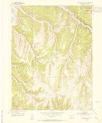 Greasewood Gulch 1952 topographic map thumbnail