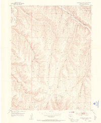 Greasewood Gulch 1952 topographic map thumbnail