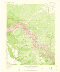 Grizzly Ridge 1957 topographic map thumbnail