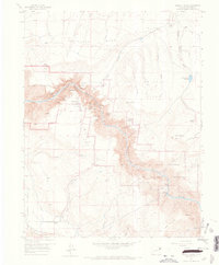 Grizzly Ridge 1957 topographic map thumbnail